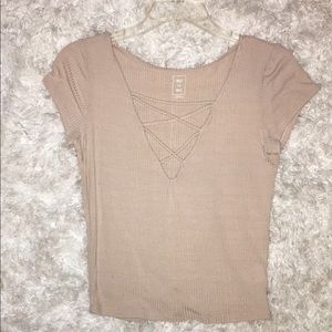 Pacsun size S cross up shirt